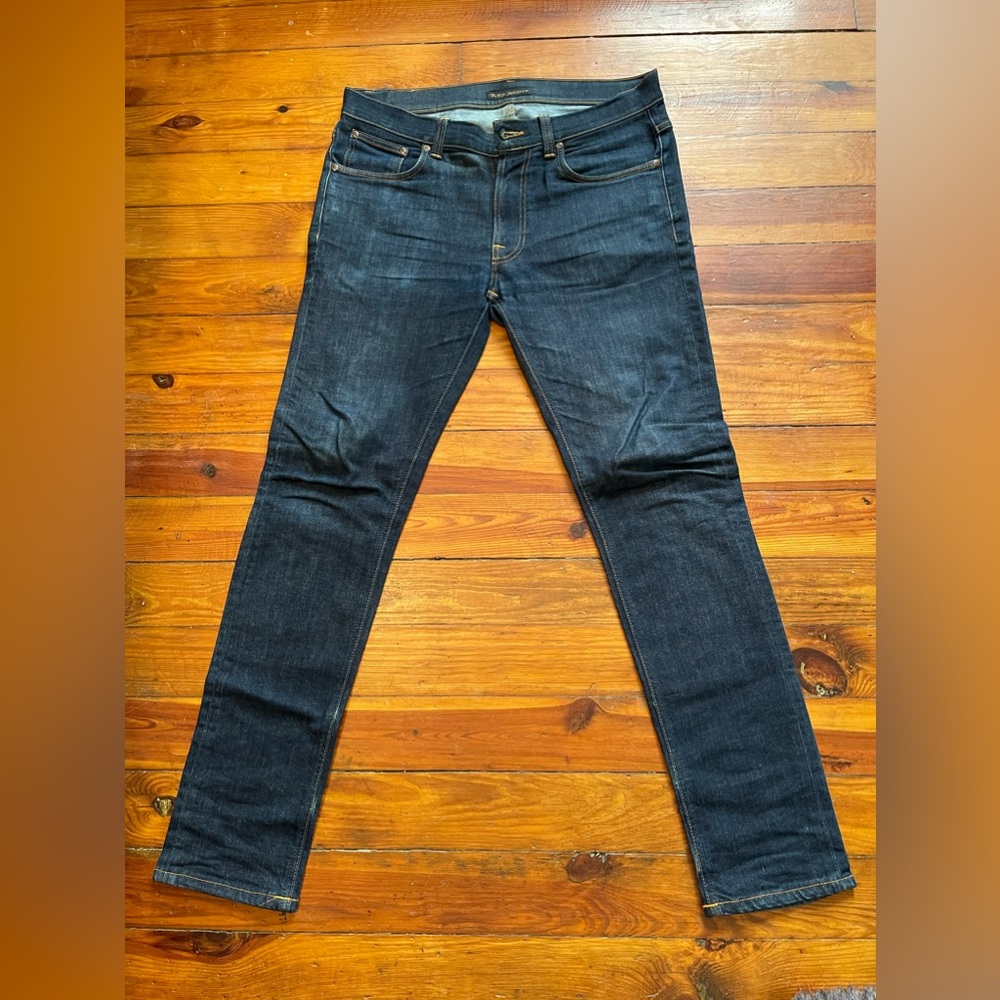 Nudie Lean Dean 16oz dry denim